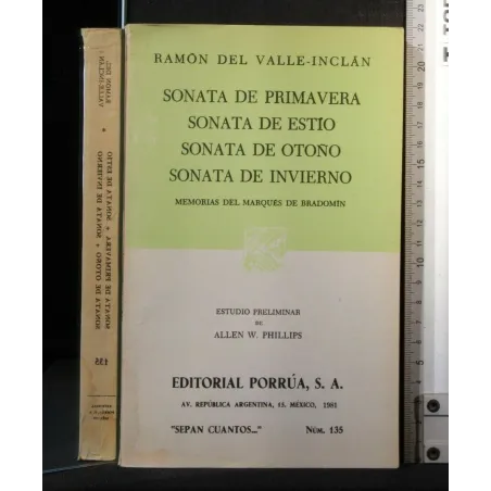 SONATA DE PRIMAVERA SONATA DE ESTIO SONATA DE OTONO SONATA DE