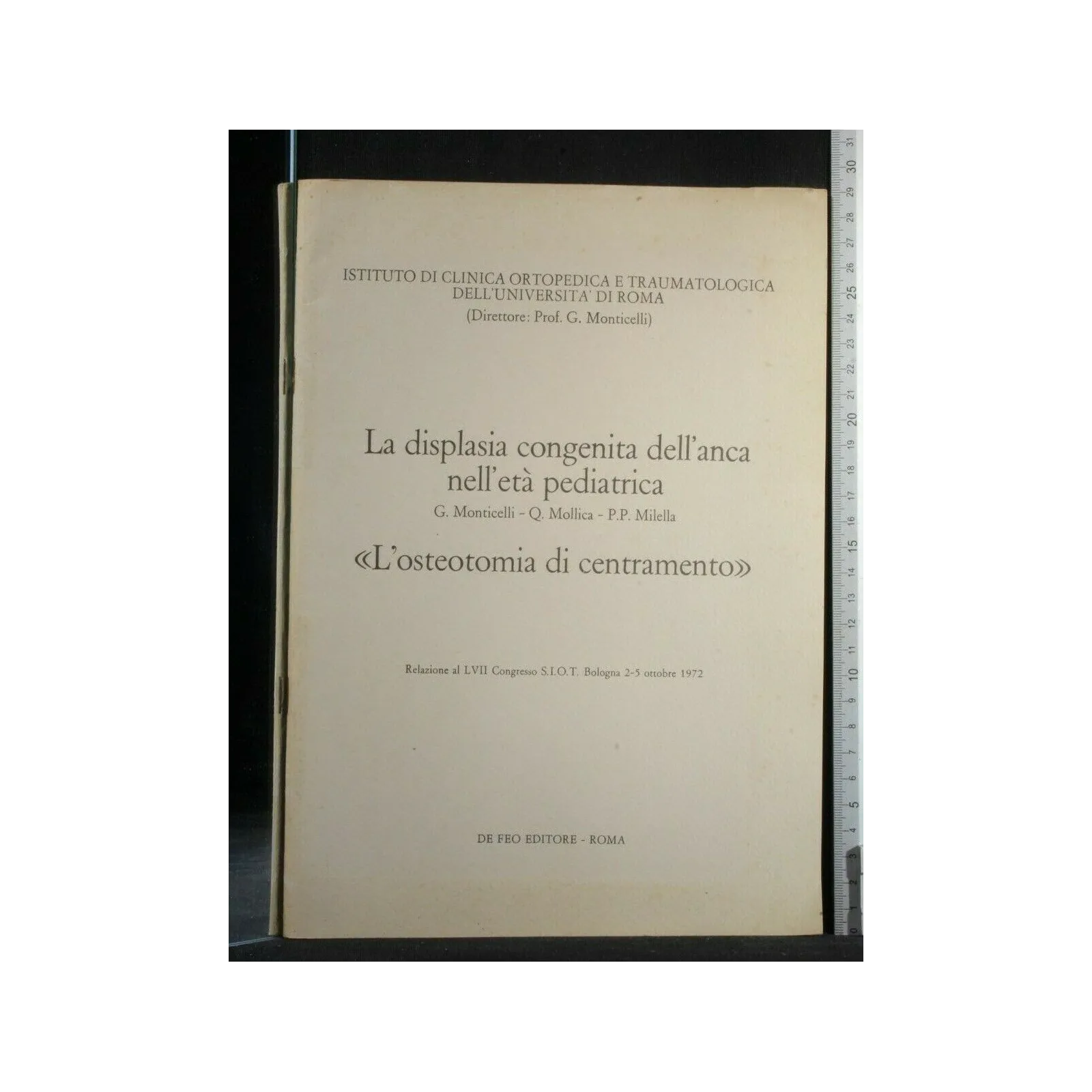LA DISPLASIA CONGENITA DELL'ANCA NELL'ETA' PEDIATRICA