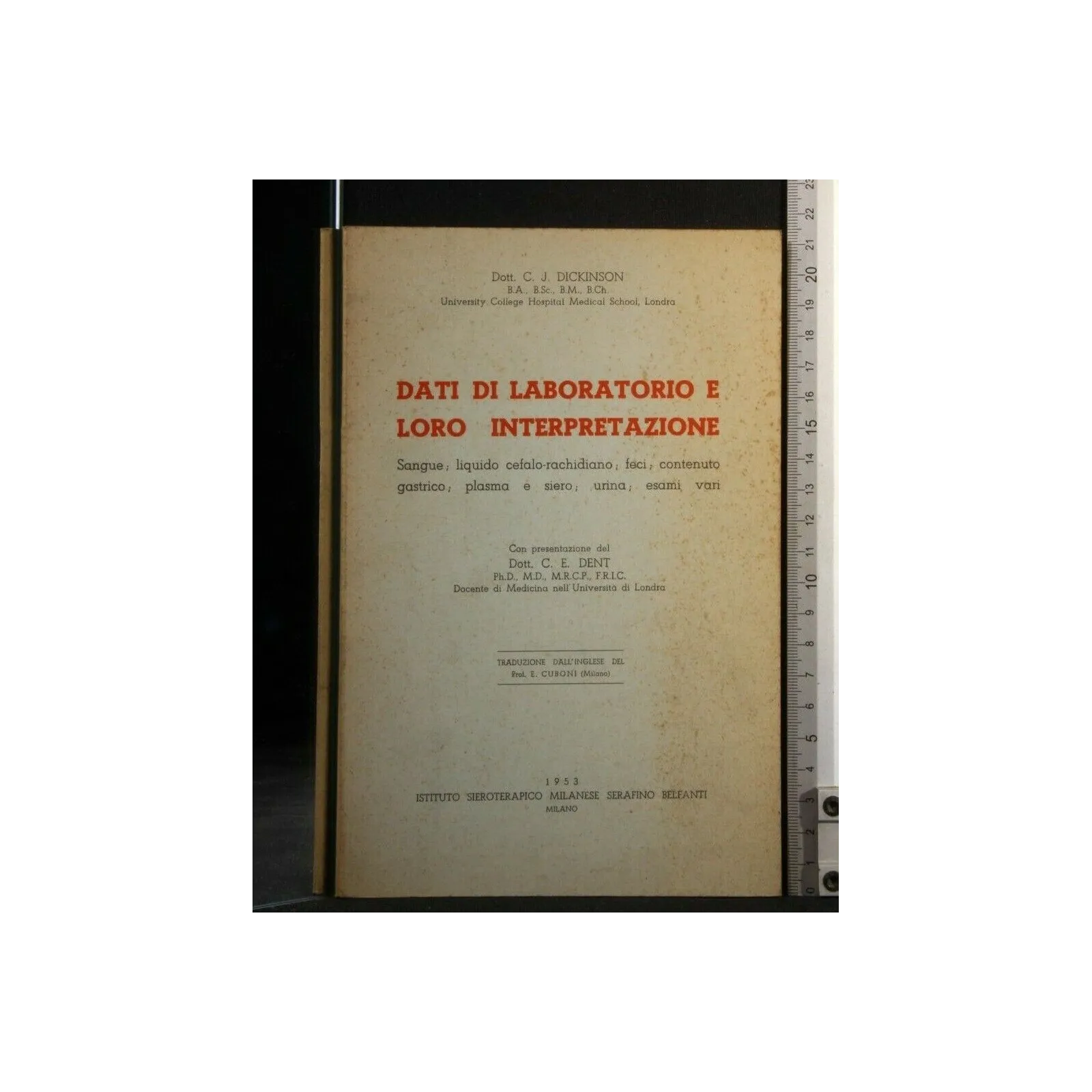 DATI DI LABORATORIO E LORO INTERPRETAZIONE