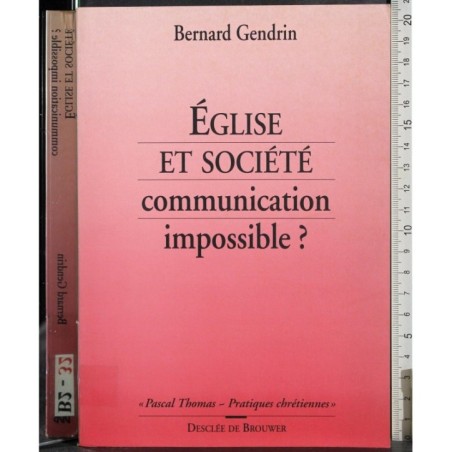 Englise et societe communication impossible?