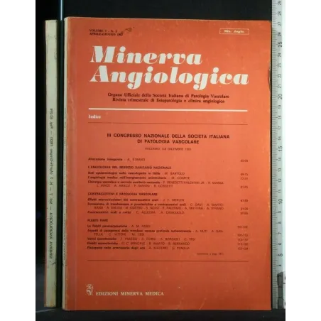 MINERVA ANGIOLOGICA APRILE-GIUGNO 1982 III CONGRESSO NAZIONALE