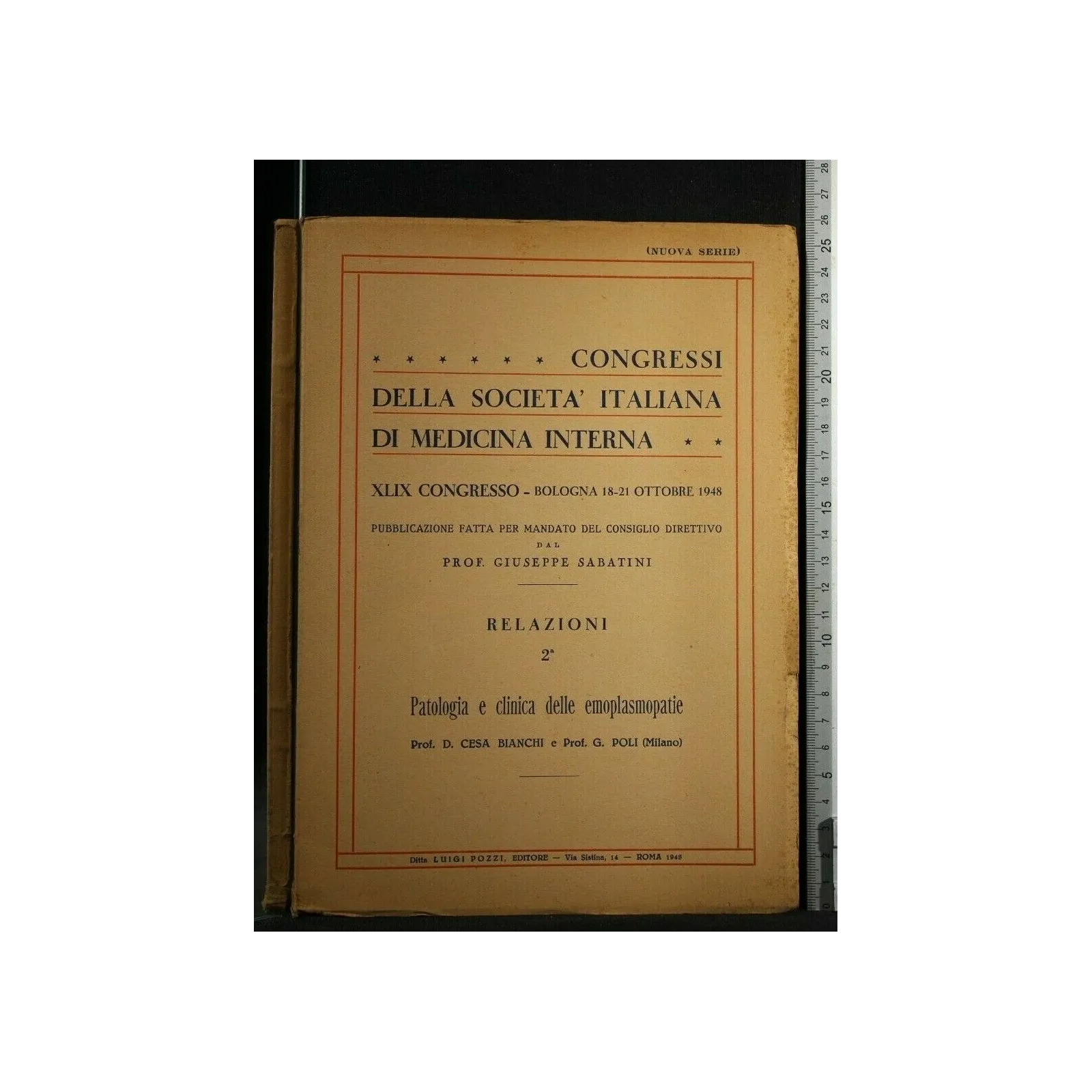 PATOLOGIA E CLINICA DELLE EMOPLASMOPATIE CONGRESSI DELLA