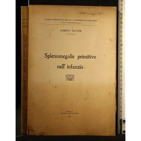 SPLENOMEGALIE PRIMITIVE NELL'INFANZIA