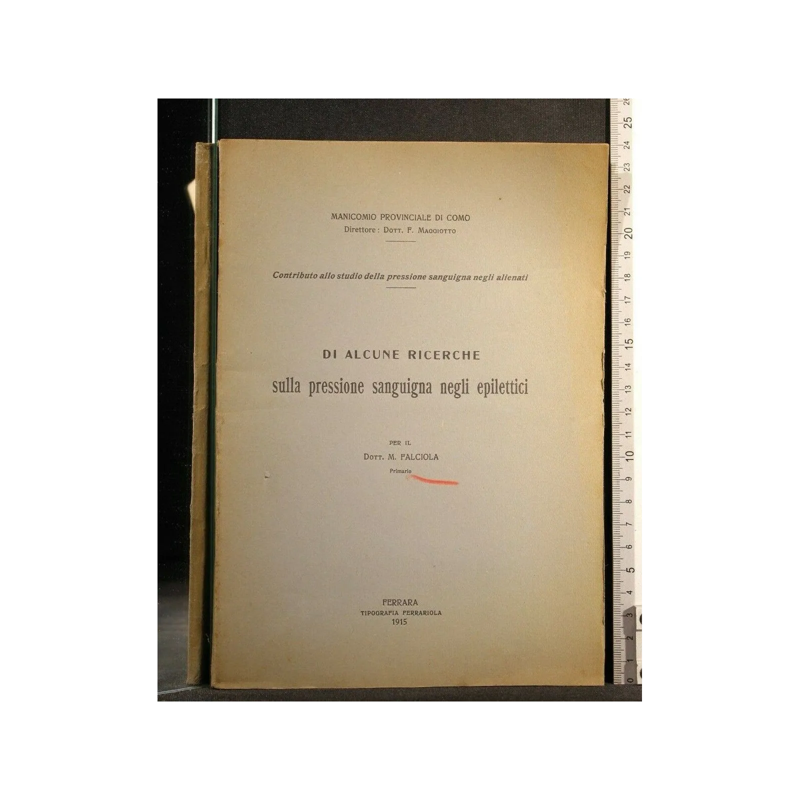 CONTRIBUTO ALLO STUDIO DELLA PRESSIONE SANGUIGNA NEGLI ALIENATI