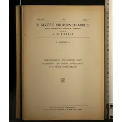 IL LAVORO NEUROPSICHIATRICO VOL. 25 FASCICOLO 2, 1959