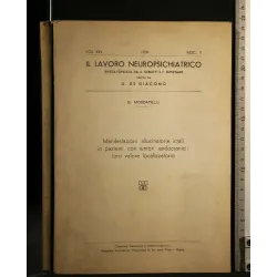 IL LAVORO NEUROPSICHIATRICO VOL. 25 FASCICOLO 2, 1959