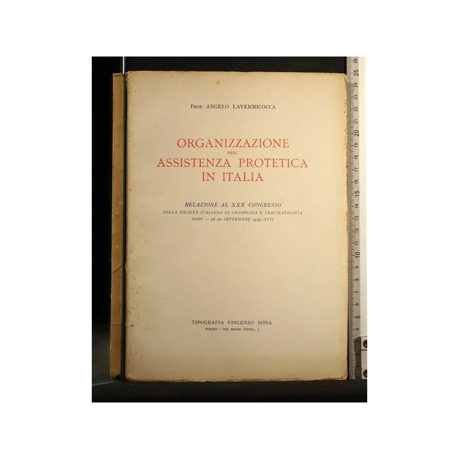 ORGANIZZAZIONE DELL'ASSISTENZA PROTETICA IN ITALIA RELAZIONE AL