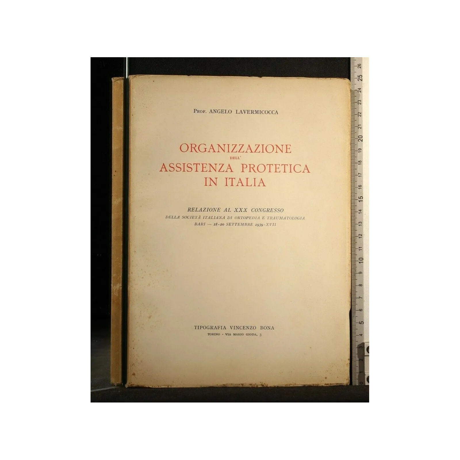 ORGANIZZAZIONE DELL'ASSISTENZA PROTETICA IN ITALIA RELAZIONE AL