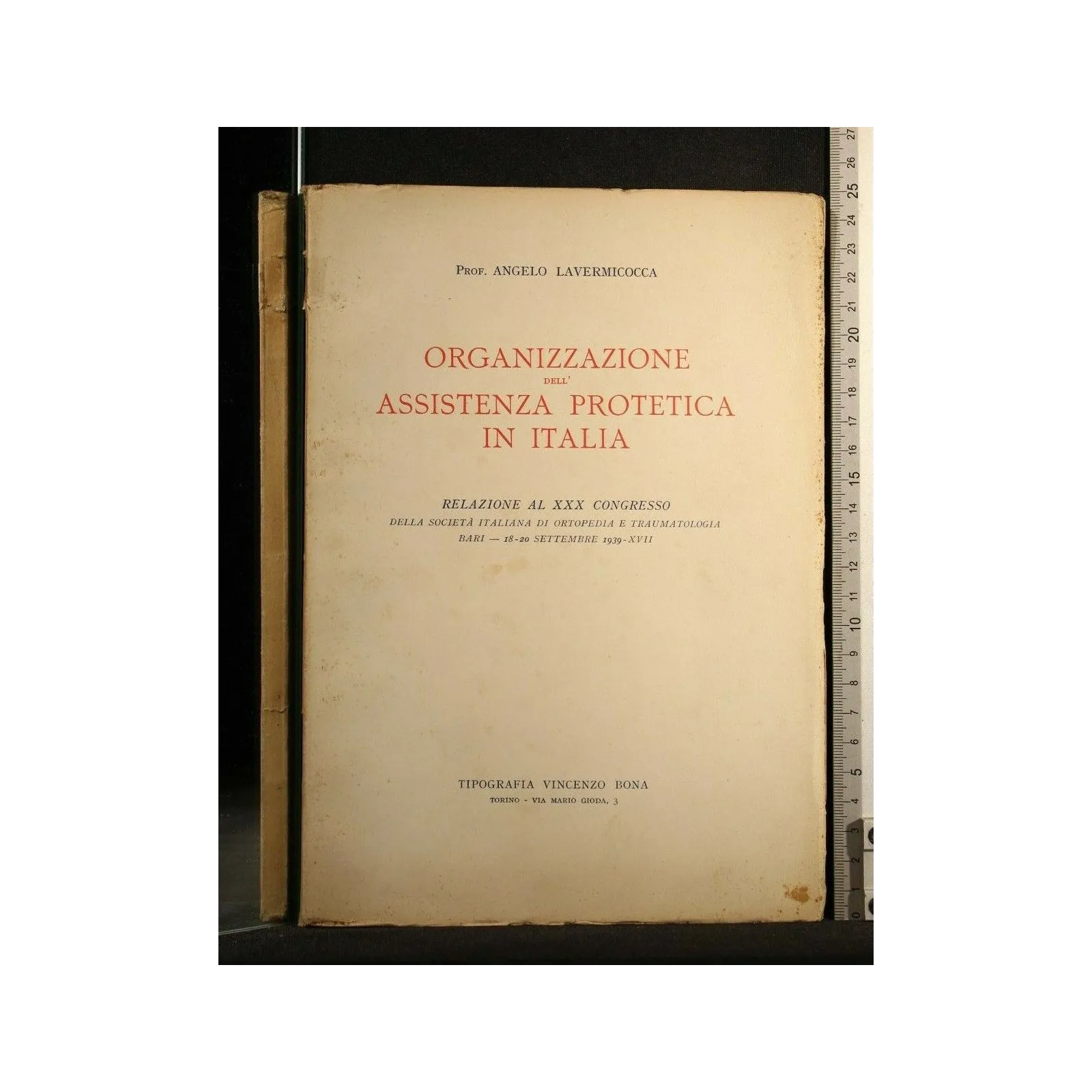 ORGANIZZAZIONE DELL'ASSISTENZA PROTETICA IN ITALIA RELAZIONE AL