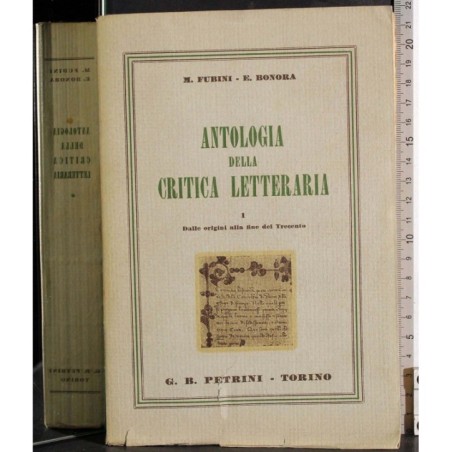 Antologia della critica letteraria. Vol 1