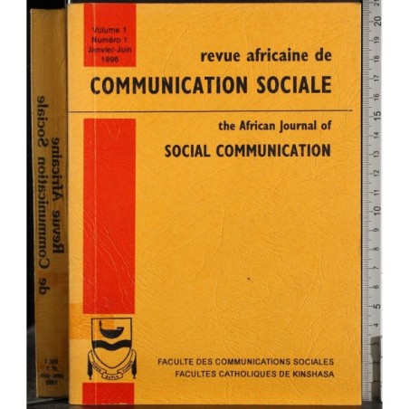 Revue africaine de communication sociale. Vol 1.N 1/Jan-Juin 1996
