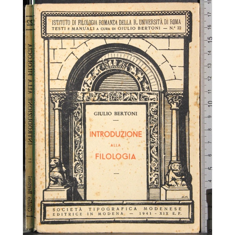 Introduzione alla filolgia