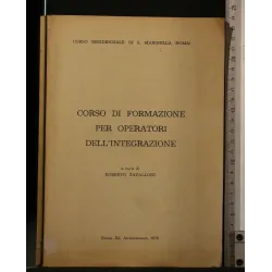 CORSO DI FORMAZIONE PER OPERATORI DELL'INTEGRAZIONE