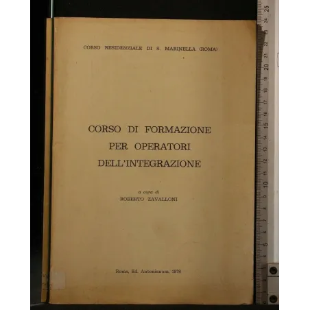 CORSO DI FORMAZIONE PER OPERATORI DELL'INTEGRAZIONE