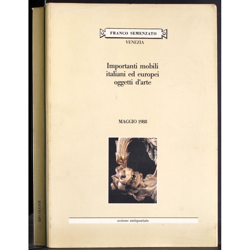 SEMENZATO. VENEZIA. ANTIQUARIATO VARIO. CATALOGO ASTA MAGGIO 1988.