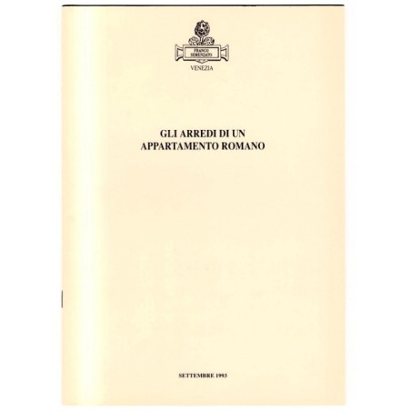 FRANCO SEMENZATO. VENEZIA. ARREDI APPARTAMNETO ROMANO. CATALOGO ASTA SET  1993.