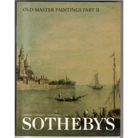 SOTHEBY'S. LONDON. OLD MASTER PAINTINGS PART II. CATALOGO ASTA 14 DEC 2000.