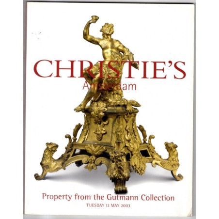 CHRISTIE'S. AMSTERDAM. GUTMANN COLLECTIO. CATALOGO ASTA 13 MAY 2003.