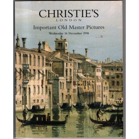 CHRISTIE'S. LONDON. IMPORTANT OLD MASTER PICTURES. CATALOGO ASTA 16 DEC 1998.