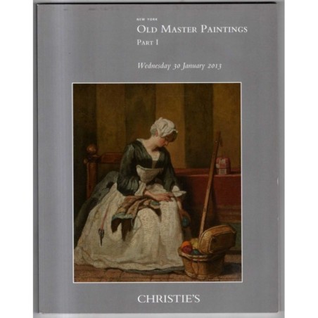 CHRISTIE'S. NEW YORK. OLD MASTER PICTURES PART I. CATALOGO ASTA 30 JAN 2013.