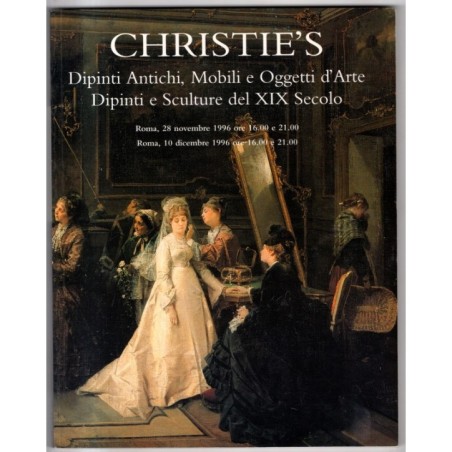 CHRISTIE'S. ROMA. ANTIQUARIATO VARIO. CATALOGO ASTA 28 NOV 10 DIC 1996.