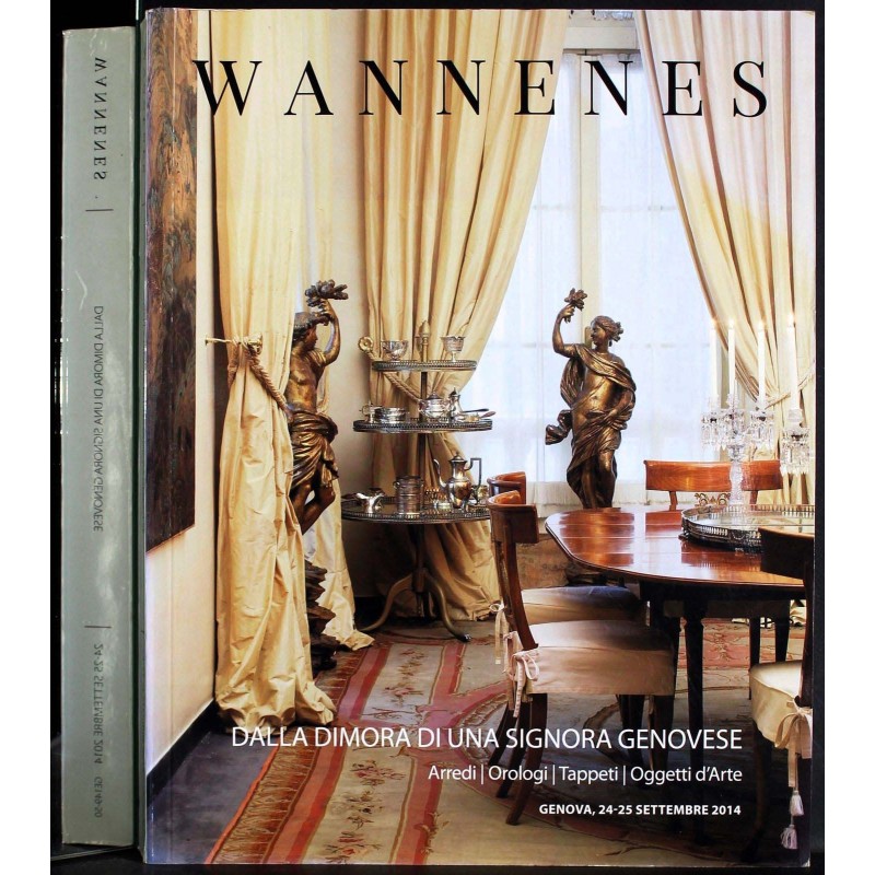 WANNENES. GENOVA. DIMORA SIGN GENOVESE OGGETTI. CATALOGO ASTA 24-25 SETT 2014.