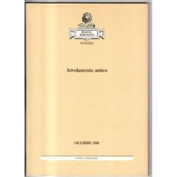 FRANCO SEMENZATO. VENEZIA. ARREDAMNETO ANTICO. CATALOGO ASTA DICEMBRE 1988.
