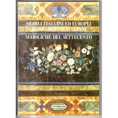 FRANCO SEMENZATO. VENEZIA. MOBILI ITALIANI EUROPEI. CATALOGO ASTA NOV 1990.
