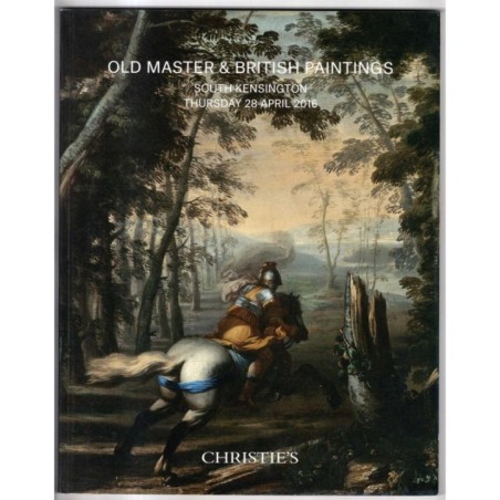 CHRISTIE'S. SOUTH KENSINGTON. OLD MASTER & PAINTINGS. CATALOGO ASTA 28 AP 2016.