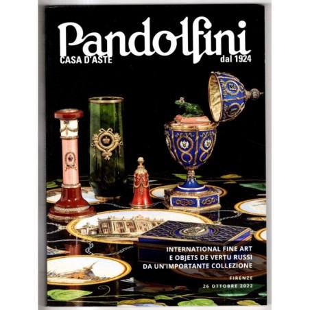 PANDOLFINI. FIRENZE. INTERNETIONAL FINE ART. CATALOGO ASTA 26 OTTOBRE 2022.