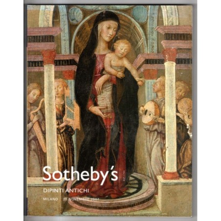 SOTHEBY'S. MILANO. DIPINTI ANTICHI. CATALOGO ASTA 20 NOVEMBRE 2007.