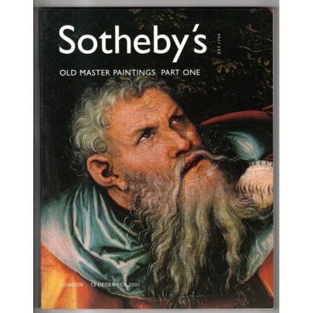 SOTHEBY'S. LONDON. OLD MASTER PAINTINGS PART ONE. CATALOGO ASTA 13 DEC 2001.