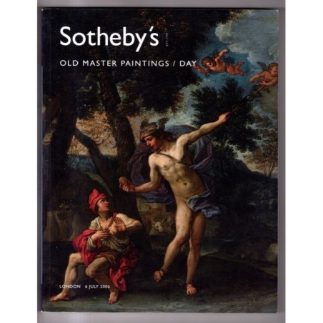 SOTHEBY'S. LONDON. OLD MASTER PAINTINGS DAY. CATALOGO ASTA 6 JULY 2006.