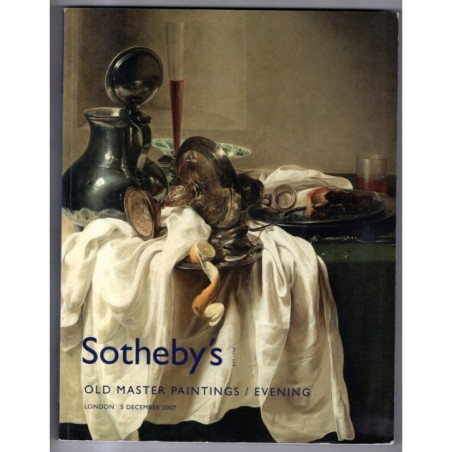 SOTHEBY'S. LONDON. OLD MASTER PAINTINGS EVENING. CATALOGO ASTA 5 DEC 2007.