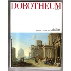 DOROTHEUM. VIENNA. ALTE MEISTER. CATALOGO ASTA 1 OKTOBER 2003.
