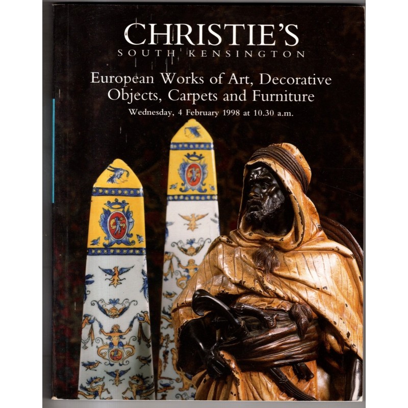 CHRISTIE'S. LONDON. EUROPEAN WORKS OF ART. CATALOGO ASTA 4 FEB 1998.