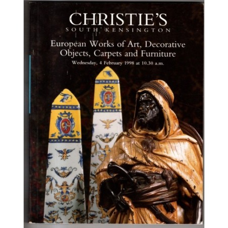 CHRISTIE'S. LONDON. EUROPEAN WORKS OF ART. CATALOGO ASTA 4 FEB 1998.