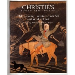 CHRISTIE'S. LONDON. FOLK ART AND WORKS OF ART. CATALOGO ASTA 25 FEBRUARY 1998.