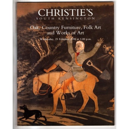 CHRISTIE'S. LONDON. FOLK ART AND WORKS OF ART. CATALOGO ASTA 25 FEBRUARY 1998.