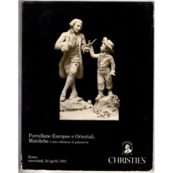 CHRISTIE'S. ROMA. PORCELLANE EUROPEE E ORIENTALI. CATALOGO ASTA 24 APRILE 1991.