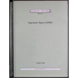 SEMENZATO. MILANO. IMPORTANTI DIPINTI DELL'800. CATALOGO ASTA MARZO 1988.