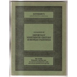 SOTHEBY'S. LONDON. NINETEENTH CENT EUROPEN PAINTINGS. CATALOGO ASTA JUNE 1980.