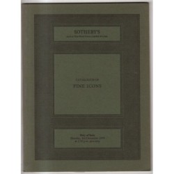 SOTHEBY'S. LONDON. FINE ICONS. CATALOGO ASTA 3 DECEMBER 1979.