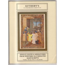 SOTHEBY'S. LONDON. MINIATURES MANUSCRIPTS. CATALOGO ASTA 14 JULY 1981.