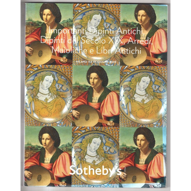 SOTHEBY'S. MILANO. DIPINTI ANTICHI E DEL XIX SEC. CATALOGO ASTA 9-10 GIUG 2009.