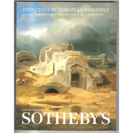 SOTHEBY'S. LONDON. 19TH CENT EUROPEAN PAINTINGS. CATALOGO ASTA 29 MARCH 2001.