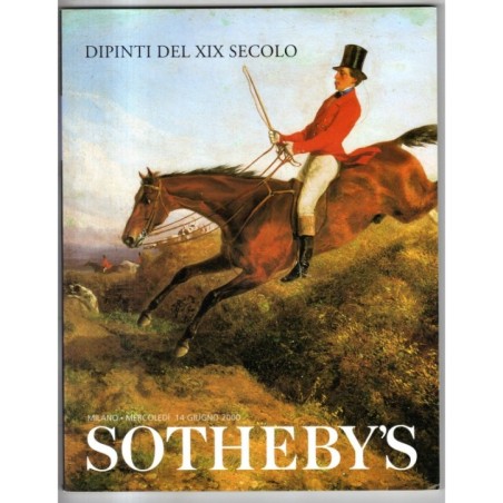 SOTHEBY'S. MILANO. DIPINTI DEL XIX SEC. CATALOGO ASTA 14 GIUGNO 2000.