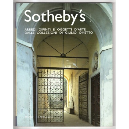 SOTHEBY'S. MILANO. OGGETTI D'ARTE COLLEZIONE OMETTO. CATALOGO ASTA 11 APR 2002.