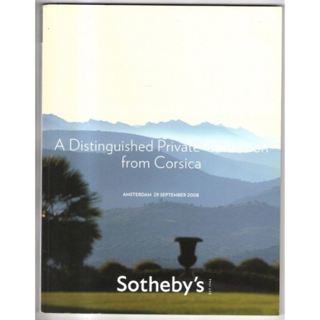 SOTHEBY'S. AMSTERDAM. COLLECTION FROM CORSICA. CATALOGO ASTA 29 SEPT 2008.