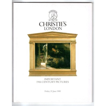 CHRISTIE'S. LONDON. 19TH CENTURY PICTURES. CATALOGO ASTA 21 JUNE 1985.